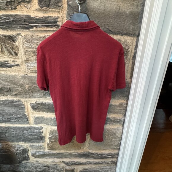 $155 Men's G/FORE Clubhouse Slub Cotton Slim Fit Golf Polo RED Large EXCELLENT - Picture 7 of 7